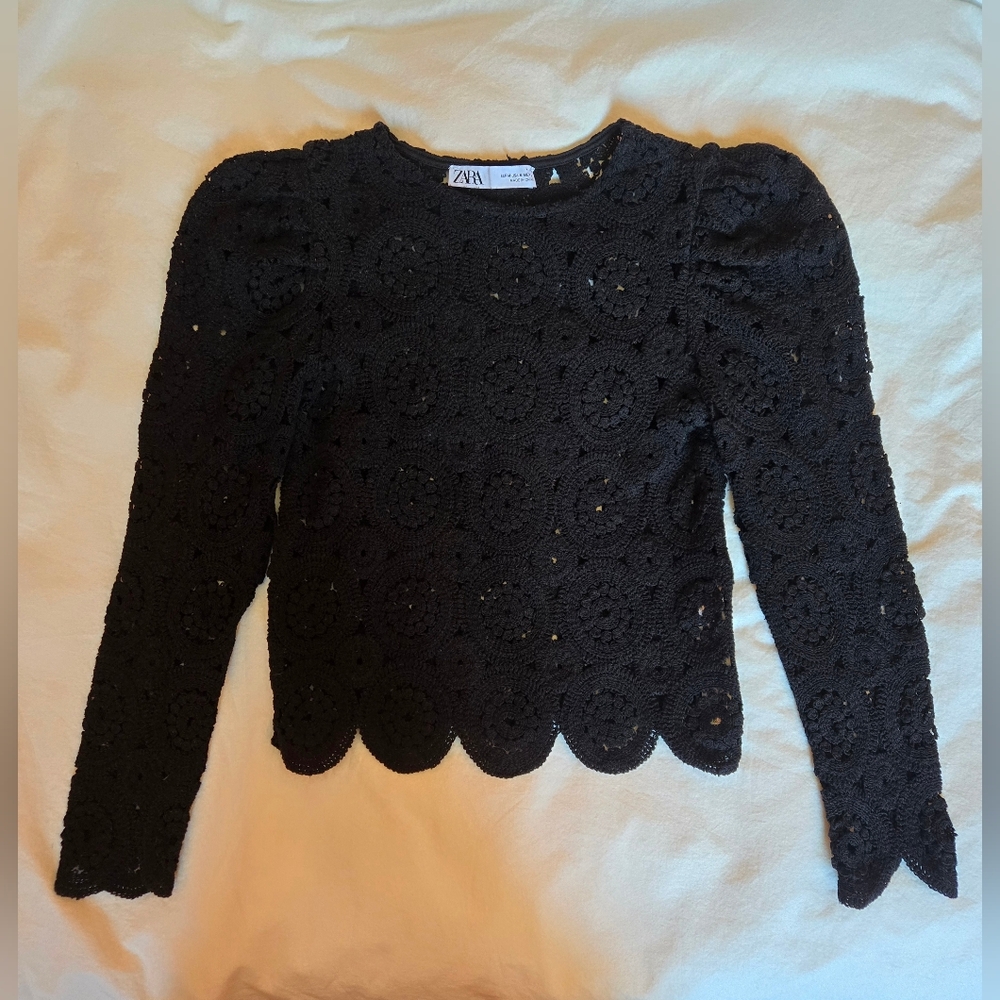 ZARA Crochet Blouse